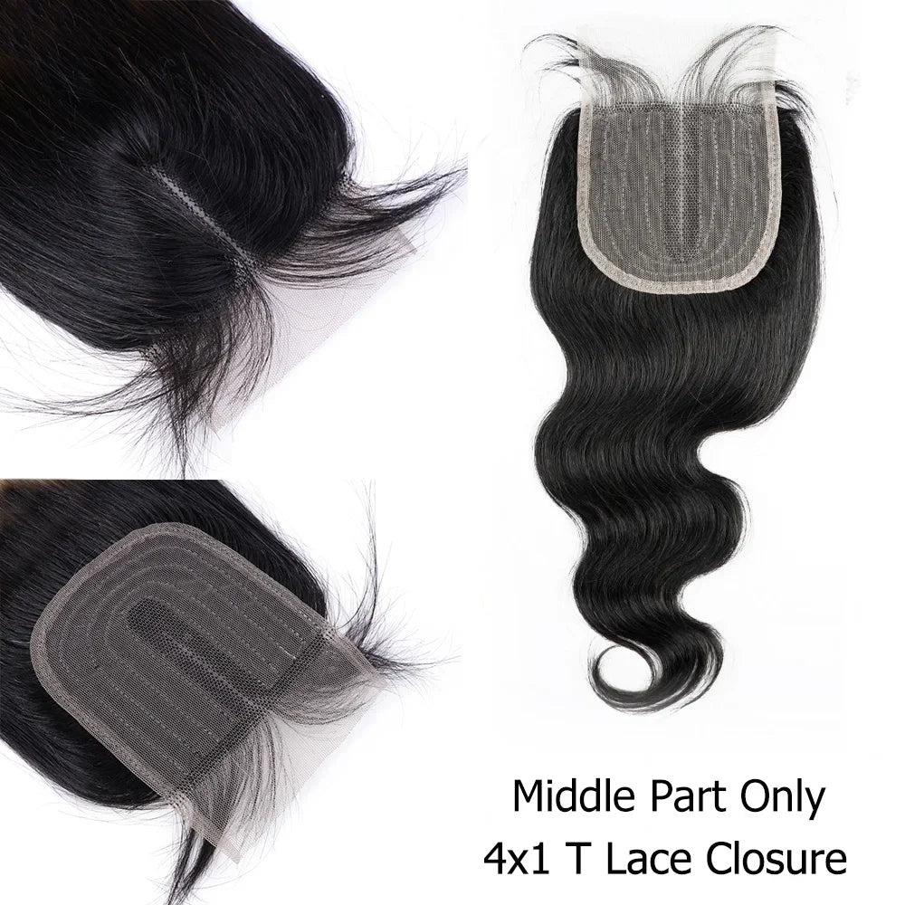 4x4 Lace Closure Body Wave Natural Color Dark