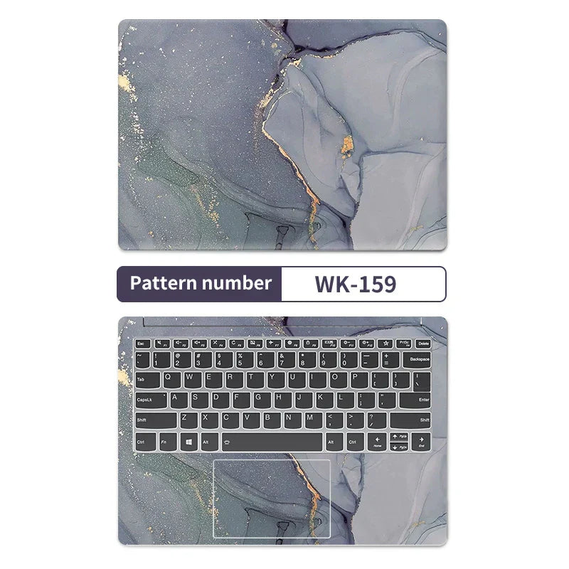 DIY Marble Cover Laptop Skins Vinyl Stickers 13"14"15.6"17.3"PVC