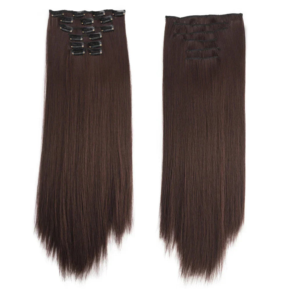 Synthetic Clip in Hair Extensions 6 Pcs/Set 16