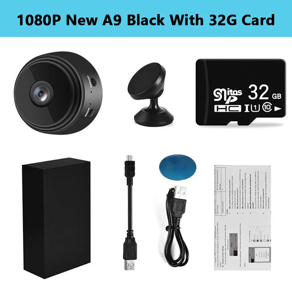 2024 Upgraded A9 Mini WiFi Camera FullHD 1080p