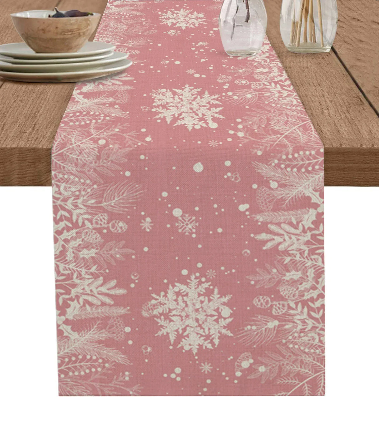 Merry Christmas Pink Old Man Snowflake Candy Wedding