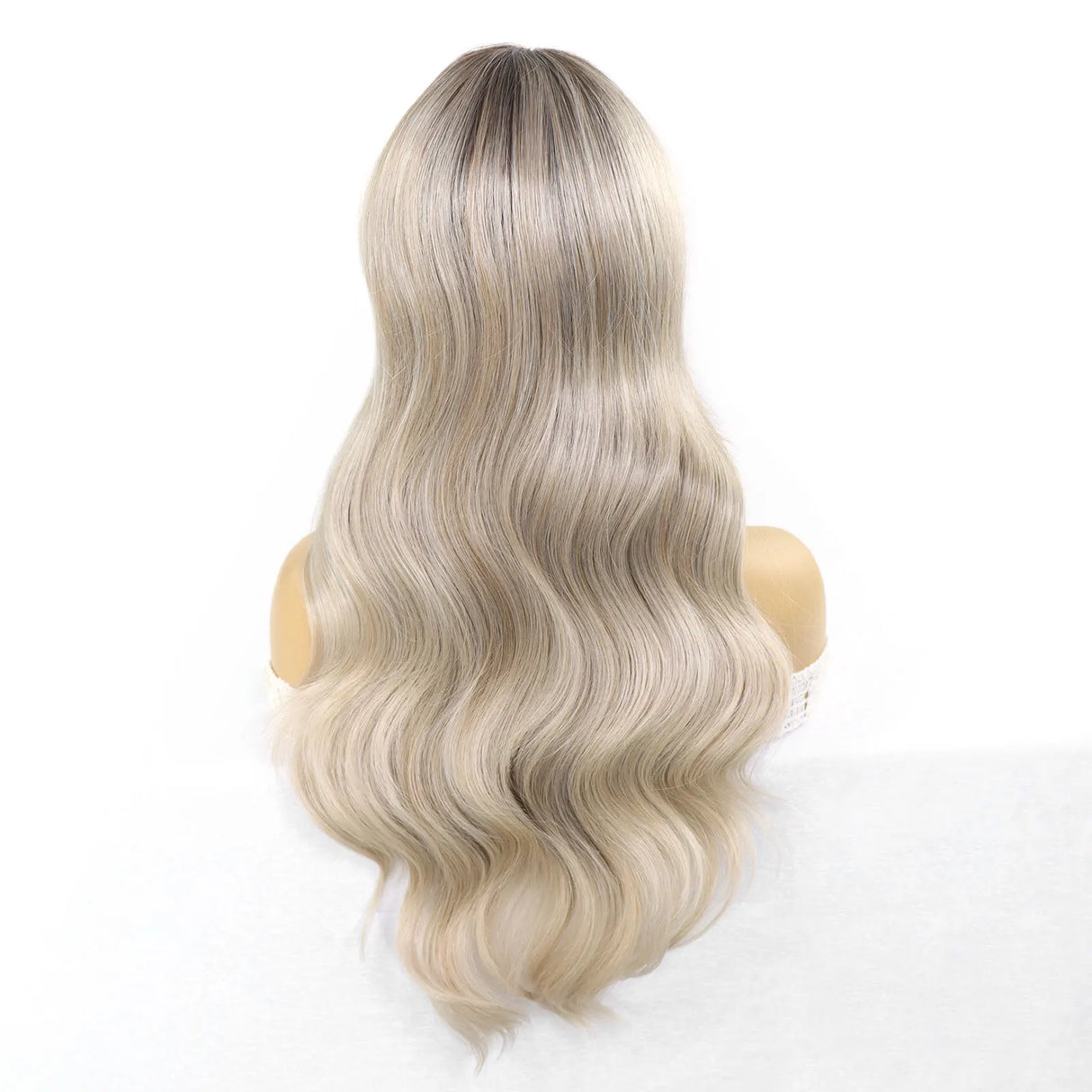 Ash Blonde Synthetic Lace Front Wigs for Women