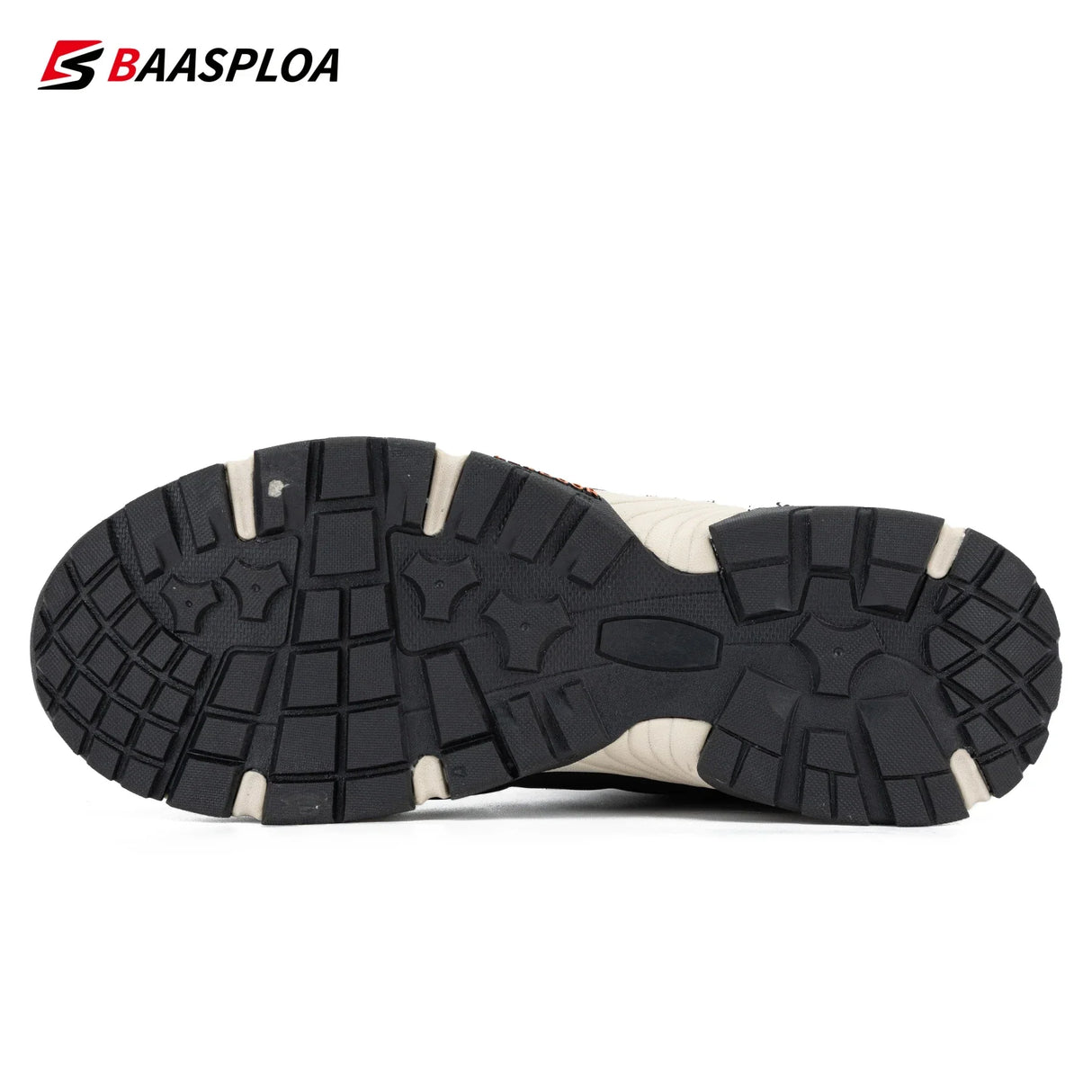 Baasploa Men's Cotton Shoes Waterproof Outdoor Travel Hiking