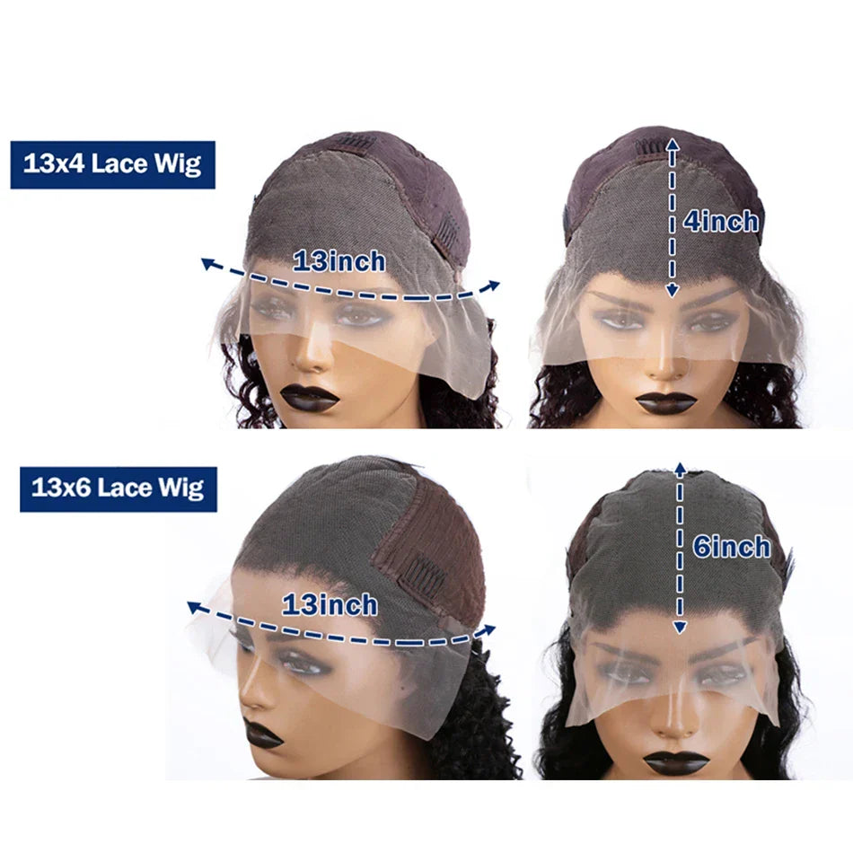 Reddish Brown 13x4 Frontal Wig Deep Wave 30