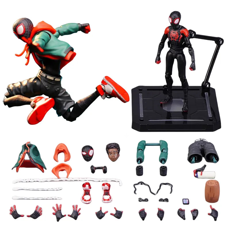 Spider-Man:Into the Spider-Verse Miles Morales Action Figure Model Peter Parker Miles Figurine Toys Doll kid Toy Gift