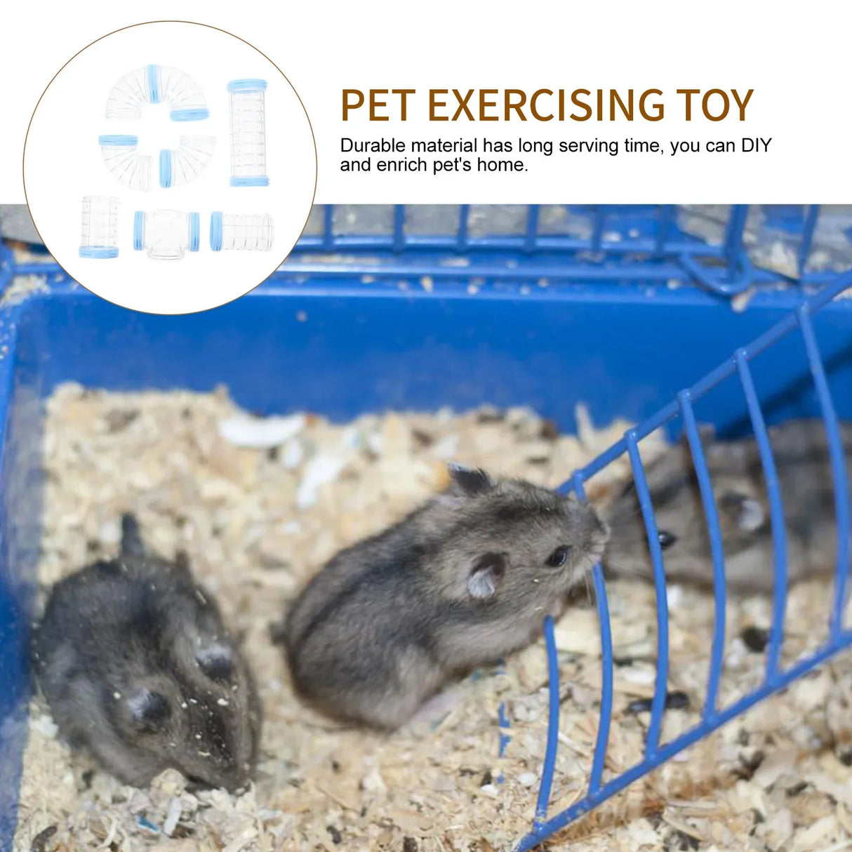 Hamster Tubes Glider Tool Cage Pink Hideaway Maze