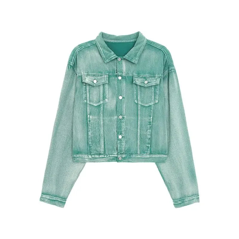 Men's Two-piece Suits High Street Denim Jacket Loose