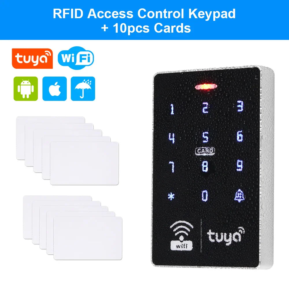 WiFi Tuya Door Access Control Keypad IP68 Waterproof