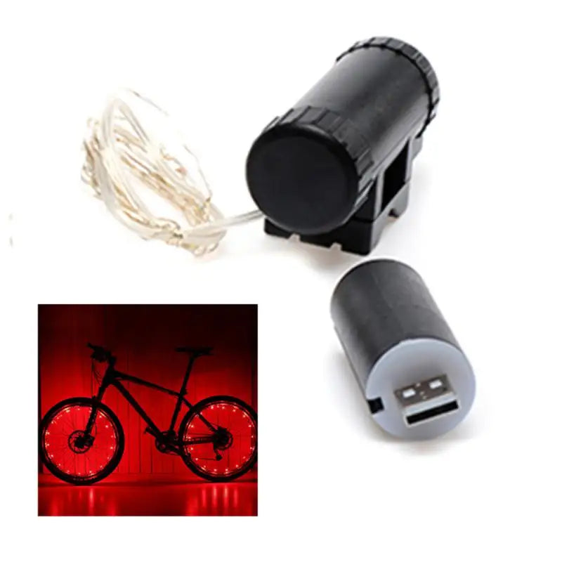 LEDs Light Wheel Rim Spoke Clip Tube Safety