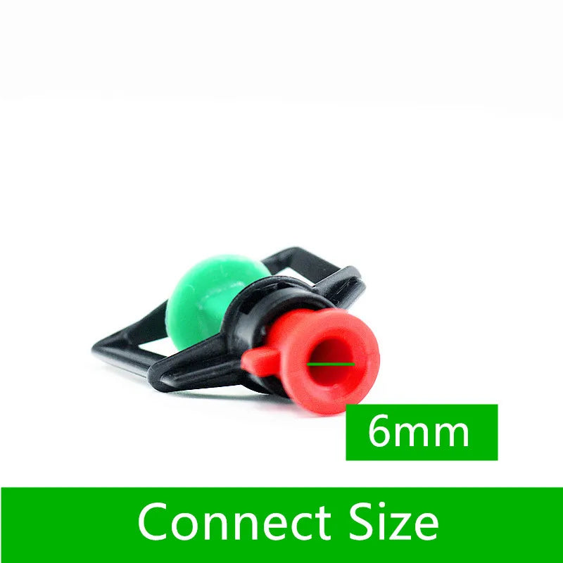 100pcs Greenhouse Gardening Rotary Atomization Sprinkler With 1/4"