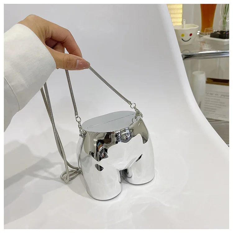Niche Design Silver Lipstick Pouch Women Luxury evening