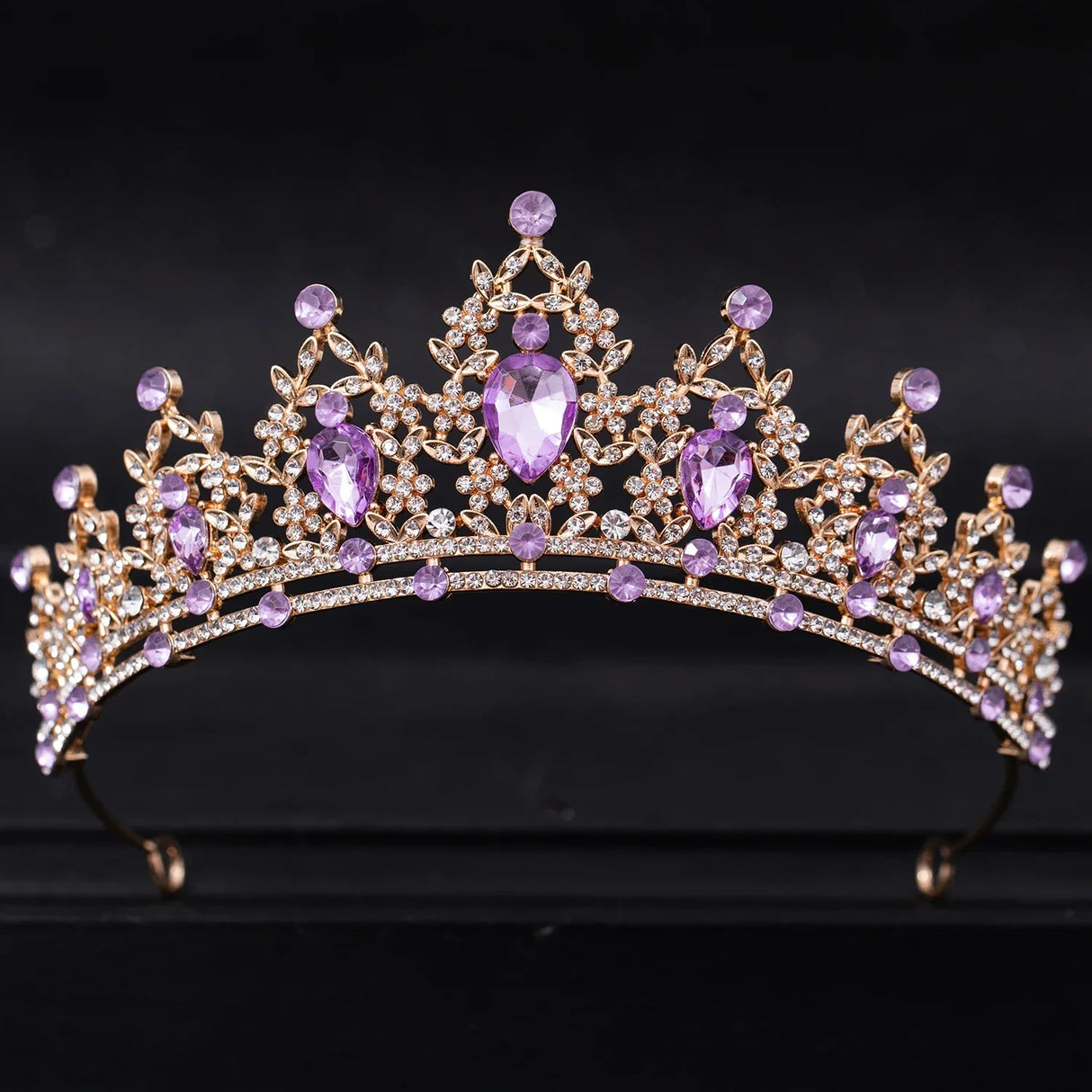 Wedding Hair Tiara Crystal Bridal Tiara Crown Silver