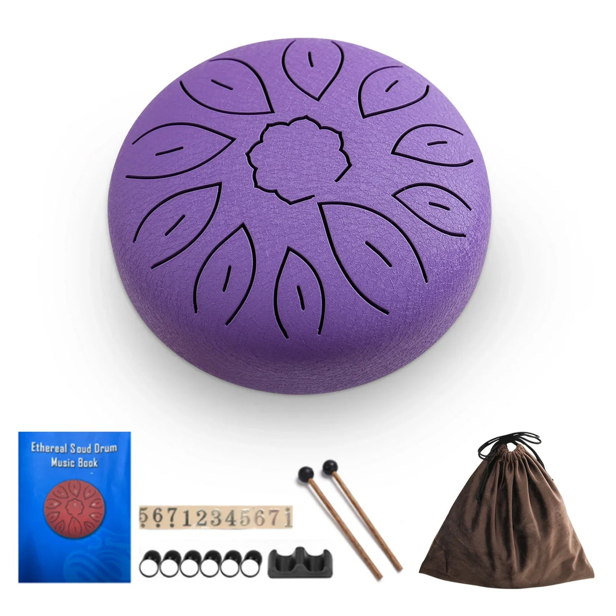 6-Inch Steel Tongue Drum 11 Notes Handpan Drum