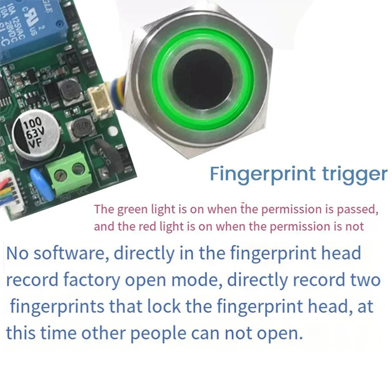 Embedded Finger Reader & Access Board+Battery Case Accessories