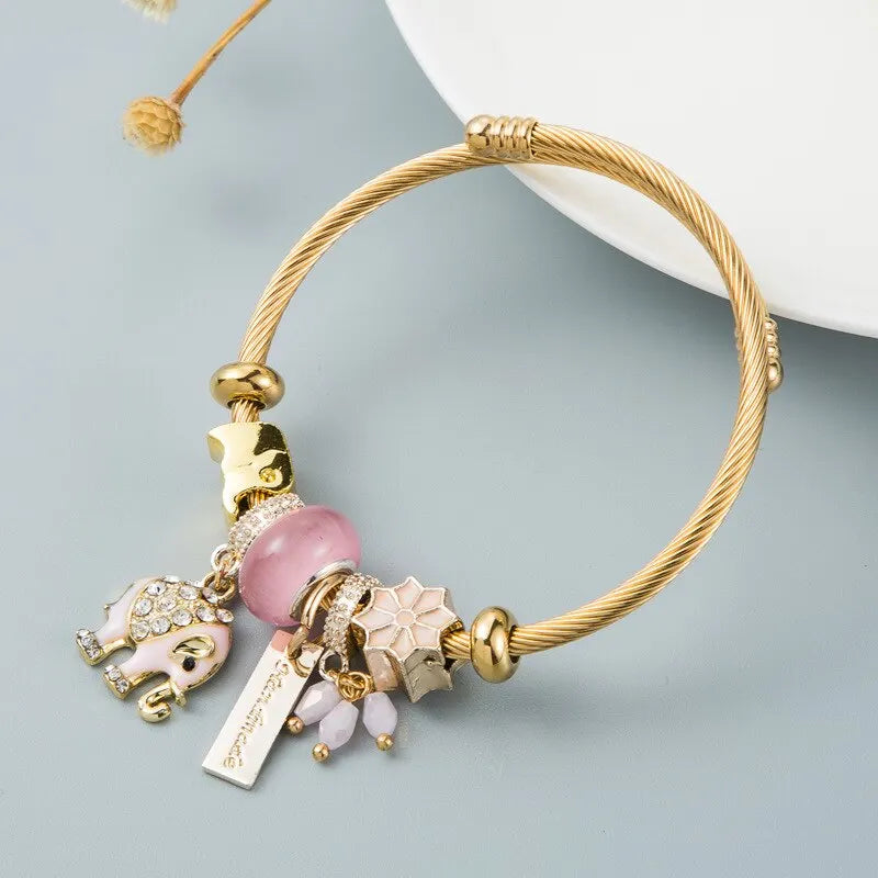 Cute Pineapple With Crystal Creative Multi Element Inlaid