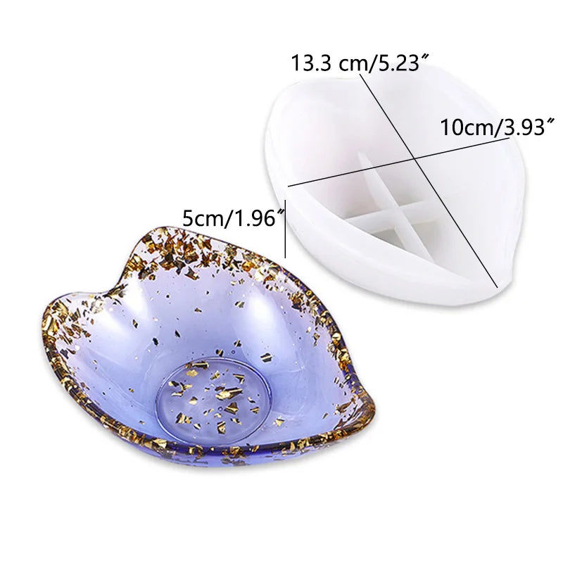 Petal Plate Dish Casting Silicone Mould Crystal Epoxy