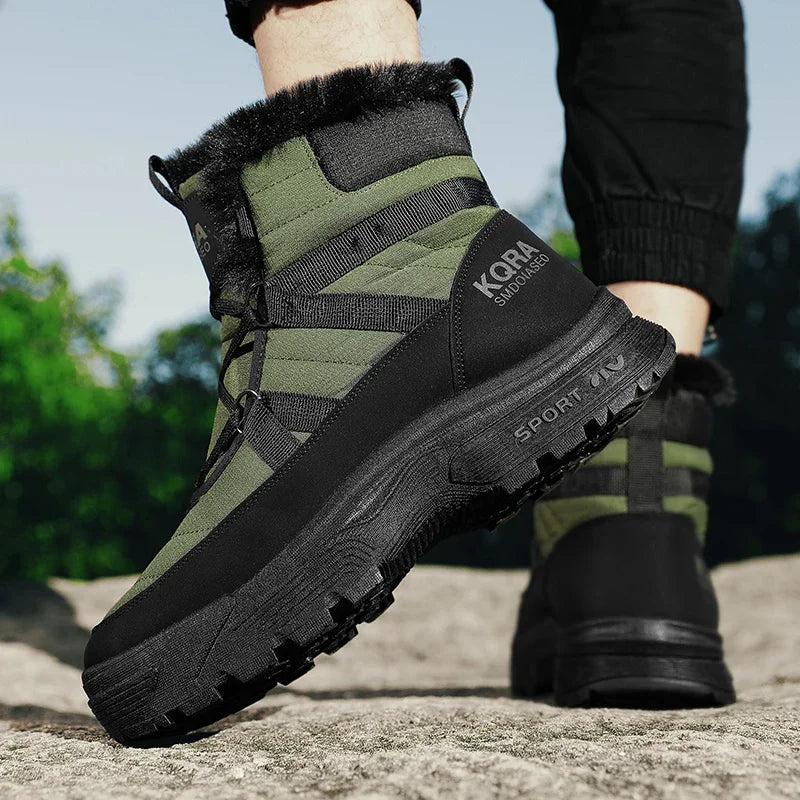 Mens Boots Outdoor Snow Shoes Plus Cotton Winter