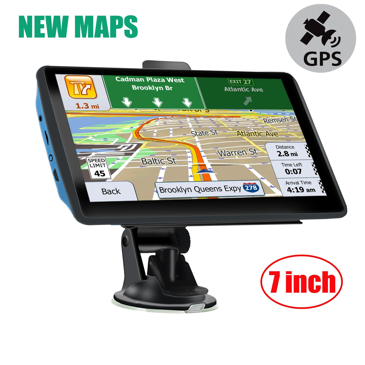 7 Inch GPS Navigation for Car Truck SAT