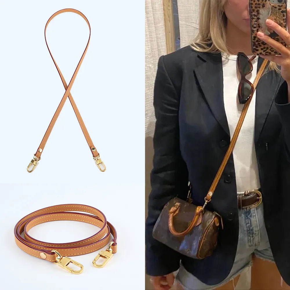Cow Leather Bag Strap Women Handbag Handle Shoulder