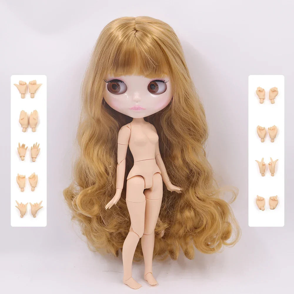 ICY DBS Blyth Doll 1/6 Joint Body 30CM BJD toys Natural shiny face with extra hands AB DIY Fashion Dolls girl gift