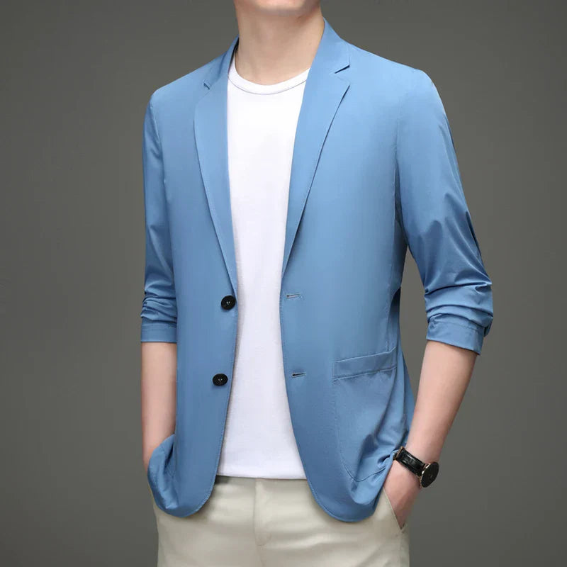 Men's Suit Jacket Summer Ultra-Thin Breathable High Elastic