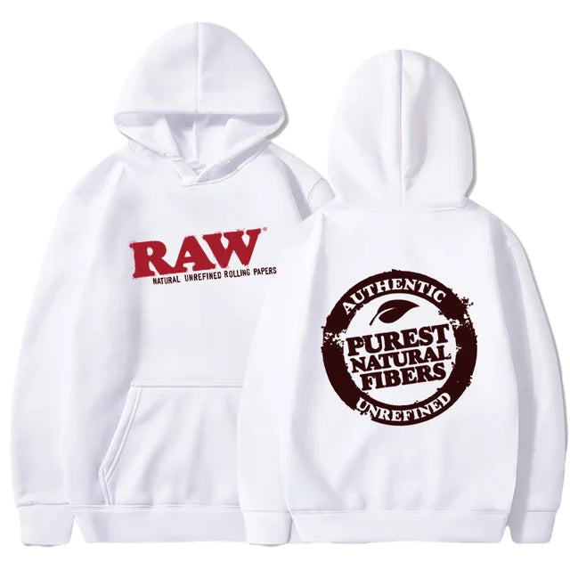 RAW Fashion Hoodie Men's Sweatshirt Polar Fleece Hooded