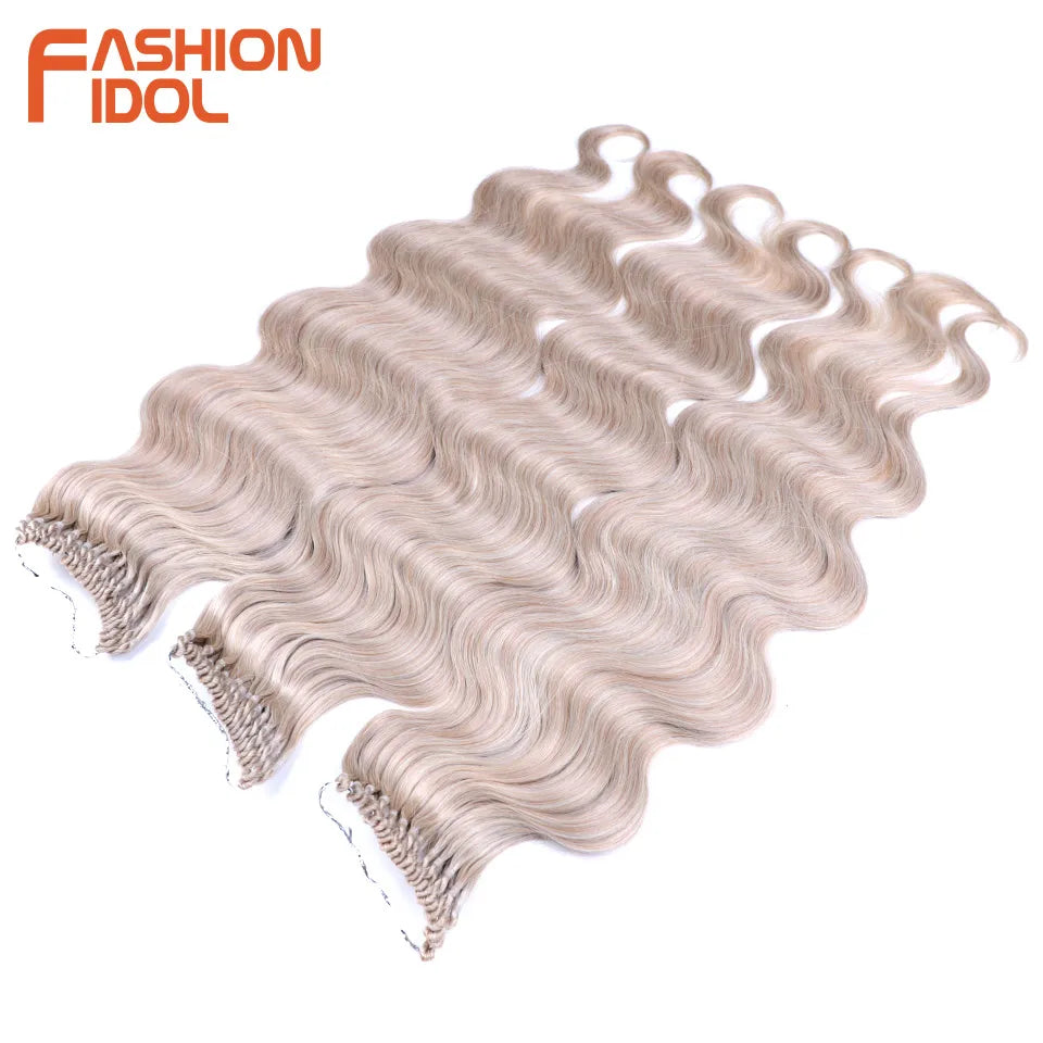 FASHION IDOL 24 Inch Body Wave Crochet Hair