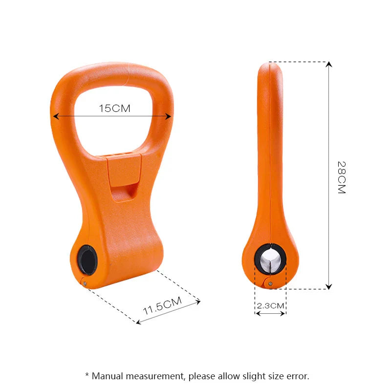 Kettlebell Handle for Dumbbell Adjustable Portable Weight Grip