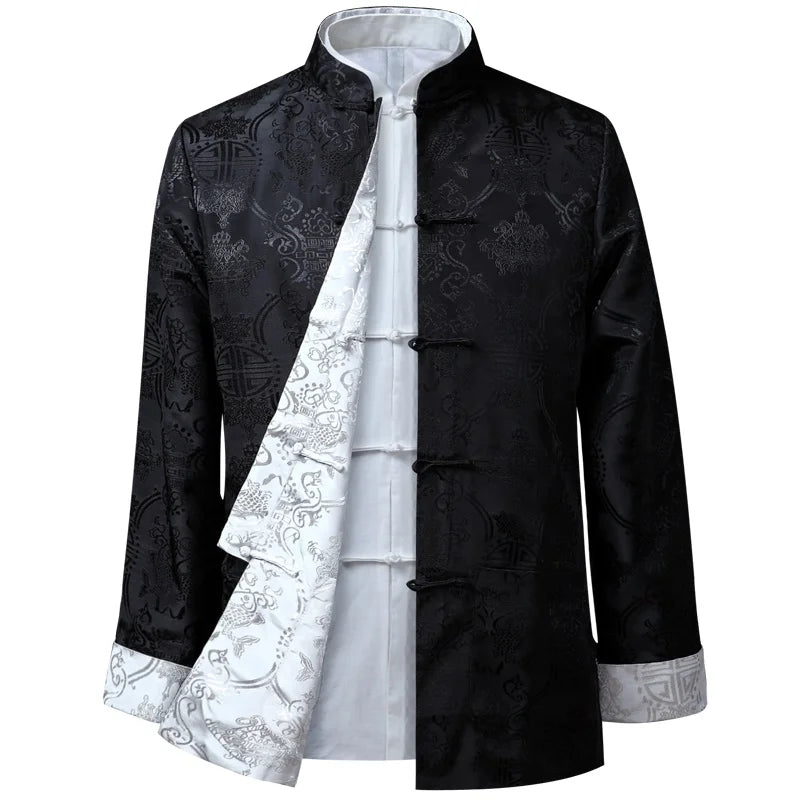 Men Chinese Dragon Shirt Kung Fu Coats China