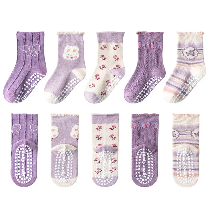 Children's Cotton Non-slip Socks Dispensing Floor Socks Middle