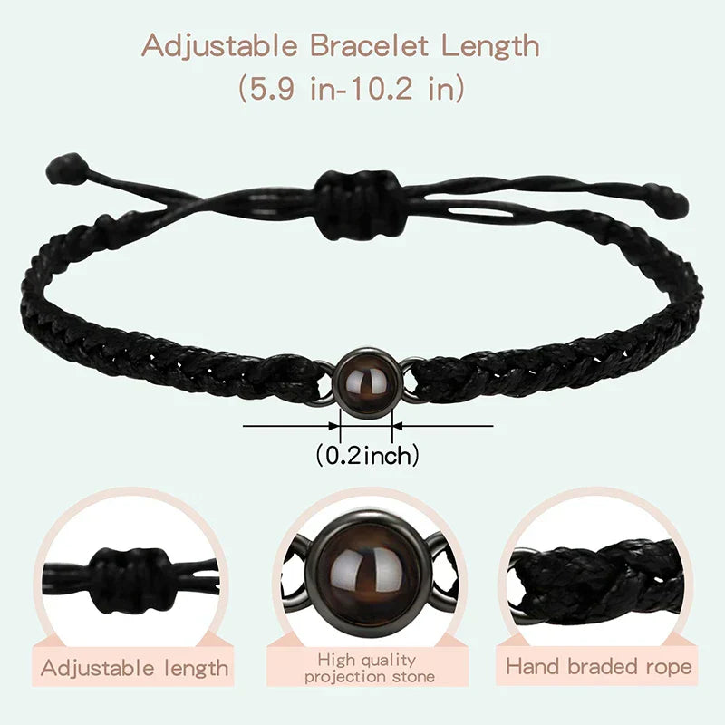 Custom Bracelets with Picture inside Customized Projection Bracelets