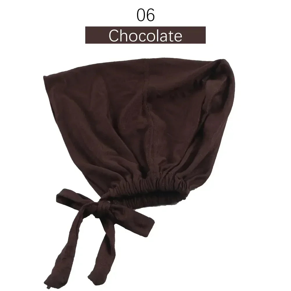 Inner Tie Back Hijab Cap Modal Turban Hat