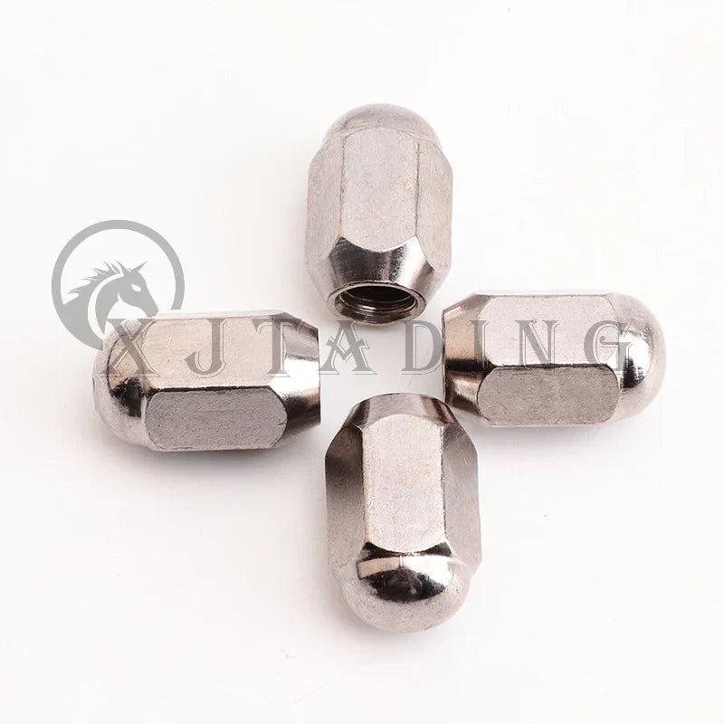 M10X1.25 Chrome Wheel Hub Nut Fit For ATV