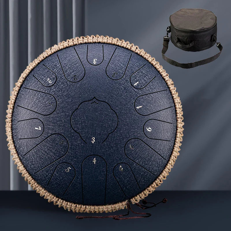 Hluru 15 Notes Glucophone Steel Tongue Drum 13