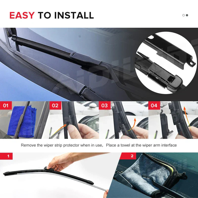 MIDOON Windshield Windscreen Wiper Blades For Citroen C4