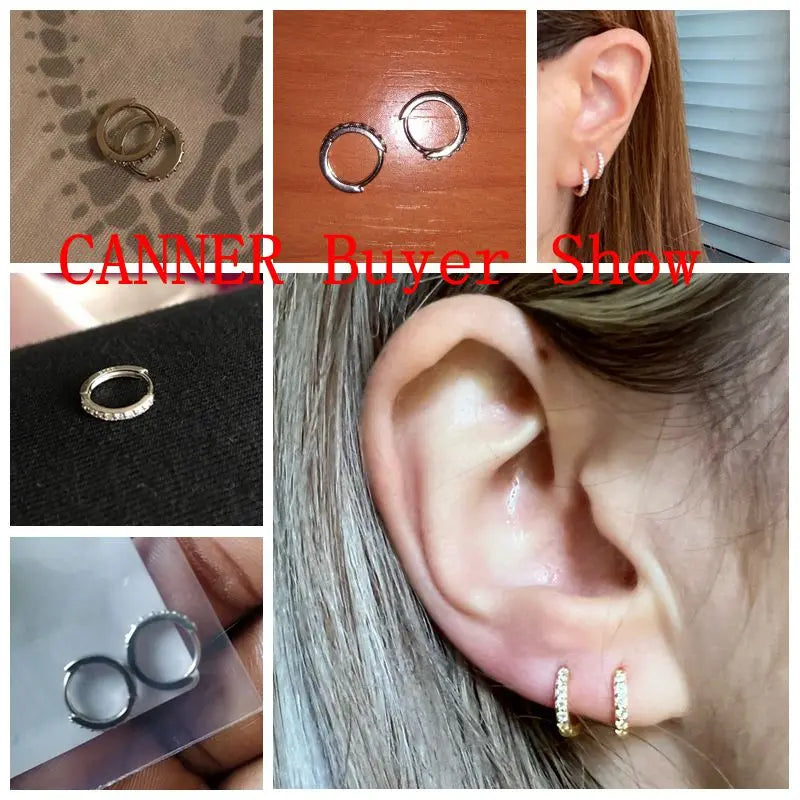 CANNER Real 925 Sterling Silver Earrings For Women