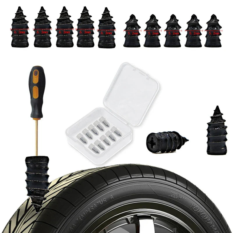 Vacuum Tyre Tire Repair Tools Kit Puncture For