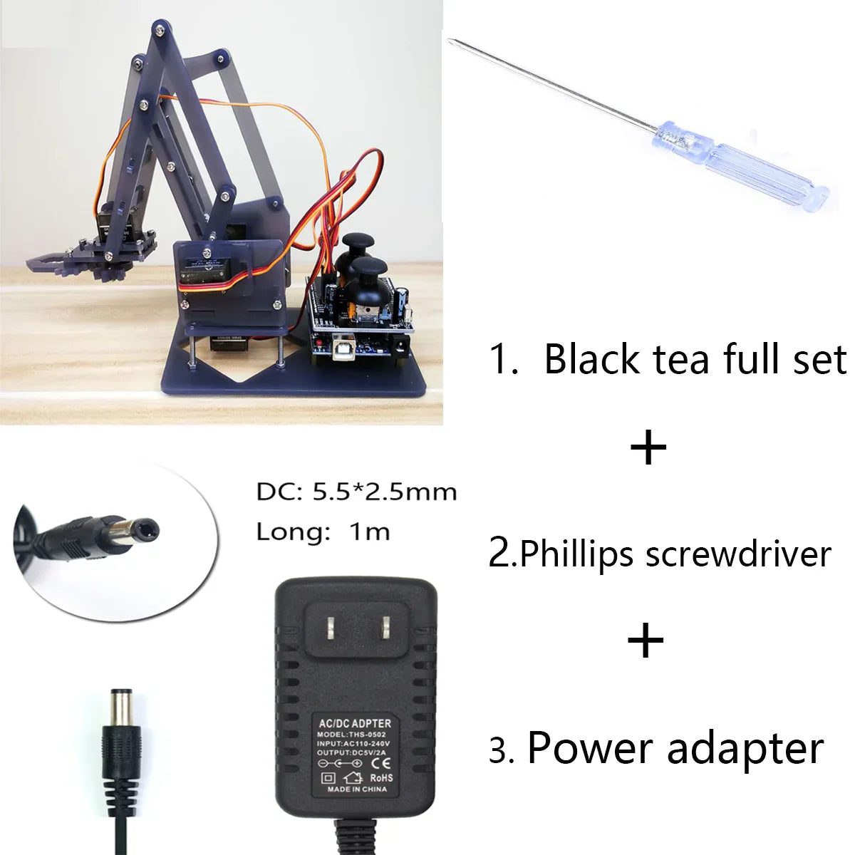 Robotic Arm Plank 4 DOF Robot Manipulator Claw