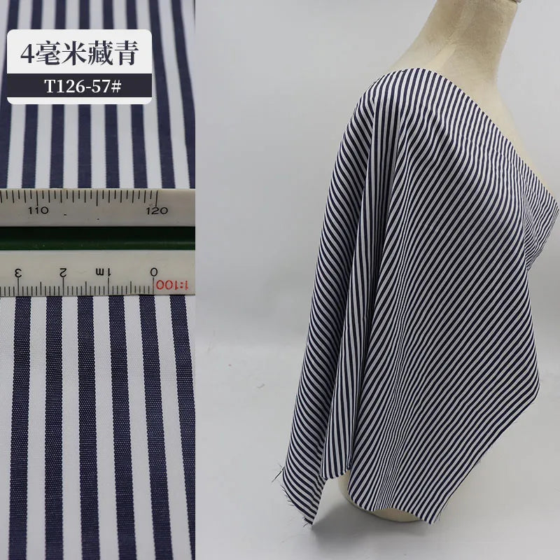145 Cm*100cm Red Blue White Stripes Fabrics Polyester