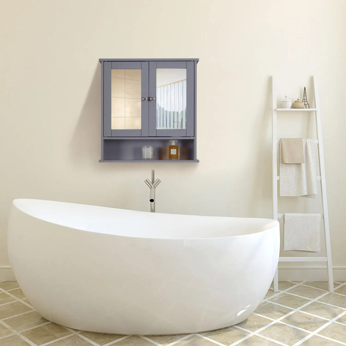 MAISON ARTS Bathroom Medicine Cabinet with Mirror and