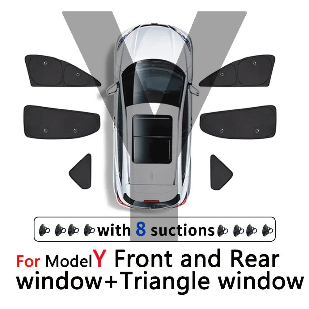 Car Side Window Sunshade Front Rear Windshield Privacy