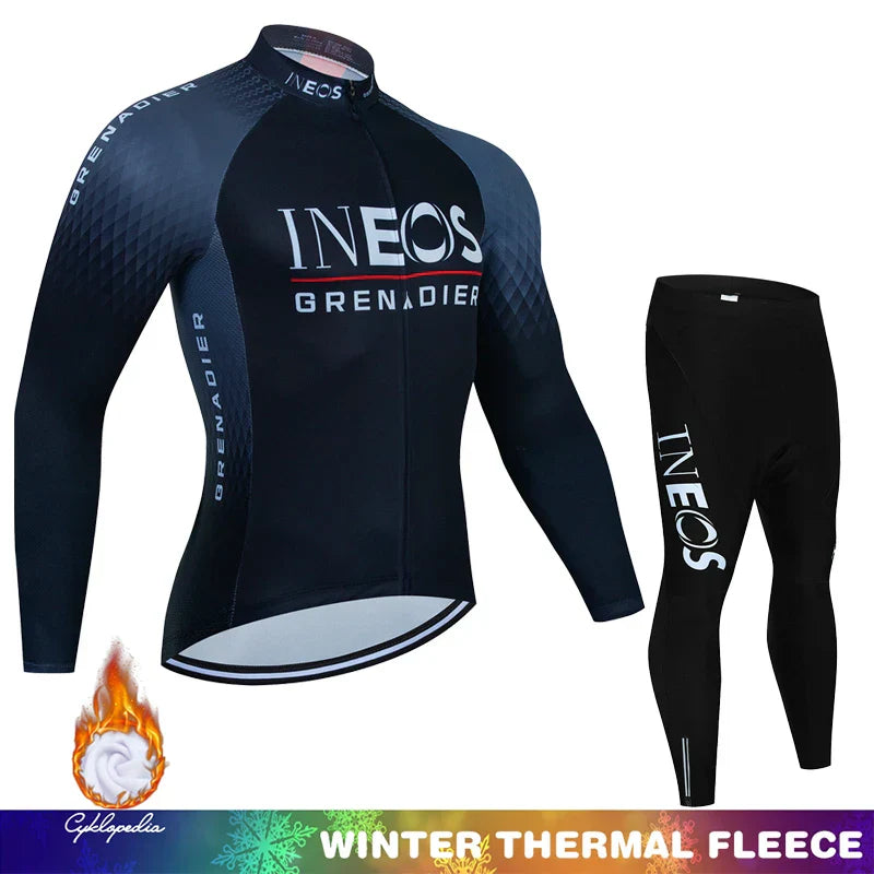 Winter Thermal Fleece Cycling Clothing Mtb Man Laser
