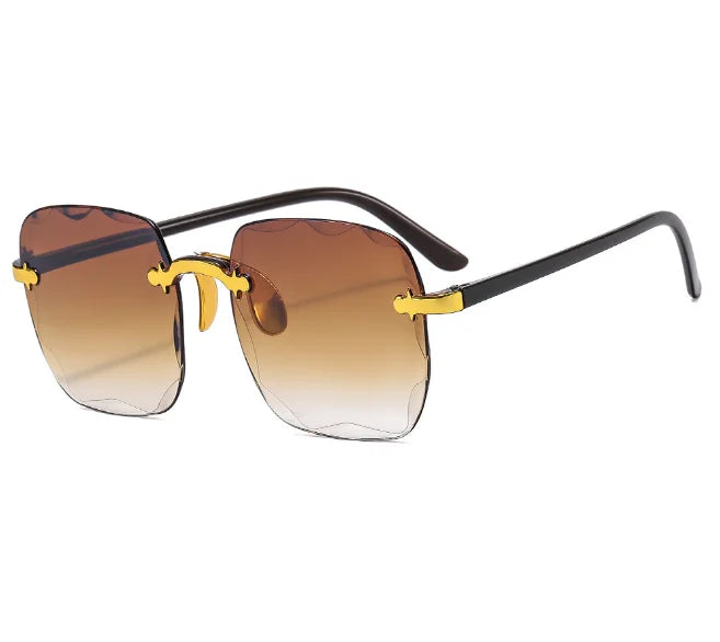 2024 New Frameless Cut Edge Sunglasses Fashion Summer