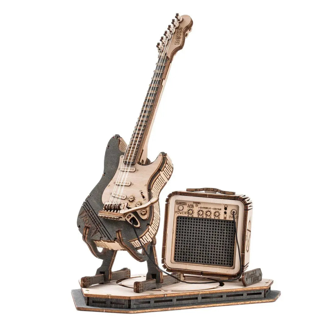 Robotime ROKR Electric Guitar Model Gift Kids Assembly