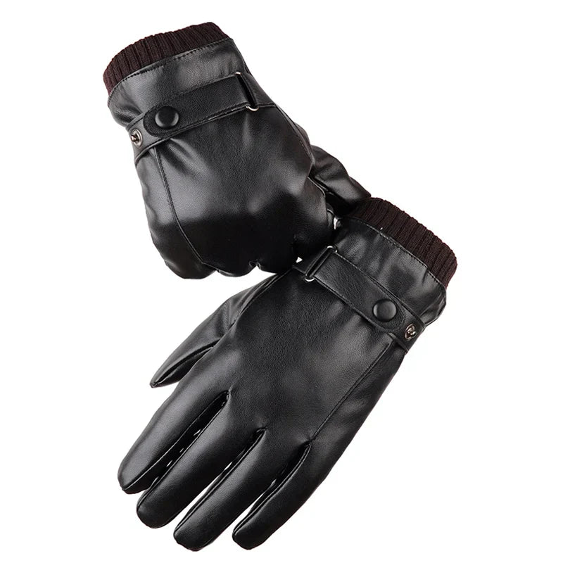Men's Gloves Black Winter Mittens Keep Warm Touch