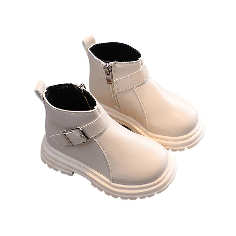 Autumn Winter Girls Children Boots Soft Rubber Bottom