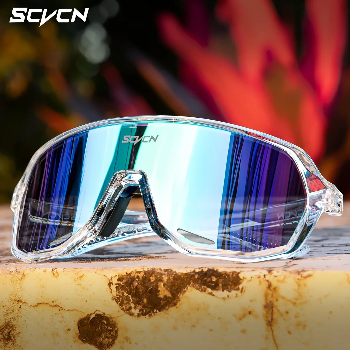 SCVCN-Sunglasses for Men Sport Cycling Glasses Bike Mountain
