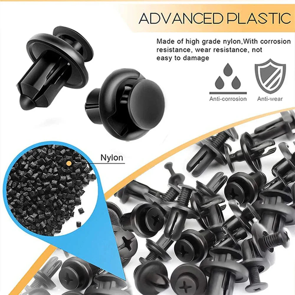 Car Plastic Fastener Clips Set with Box Mixed