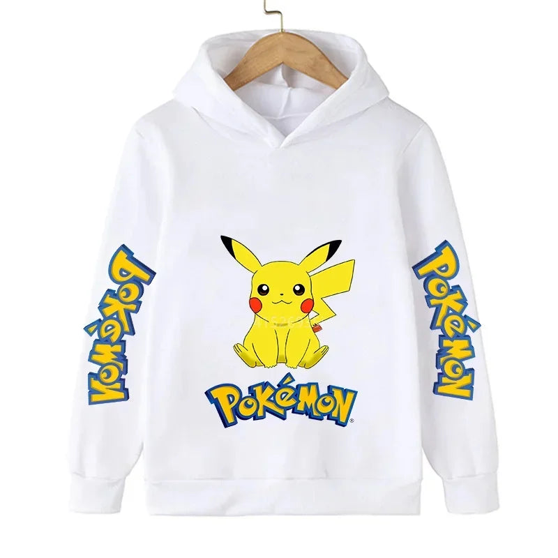 Pokemon Children Costume Spring Boy Hoodie Kids Clothes