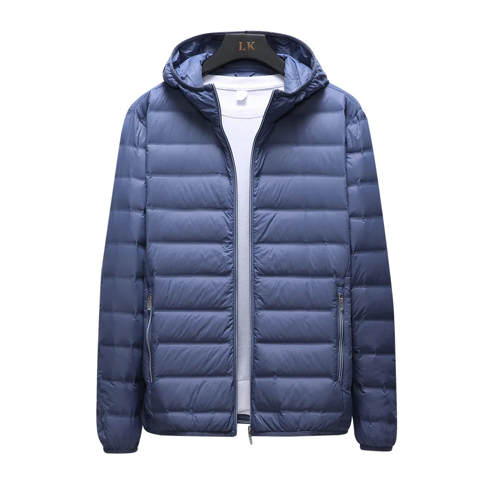 Anti-splashing Lightweight Puffer Jacket 90% White Duck Down